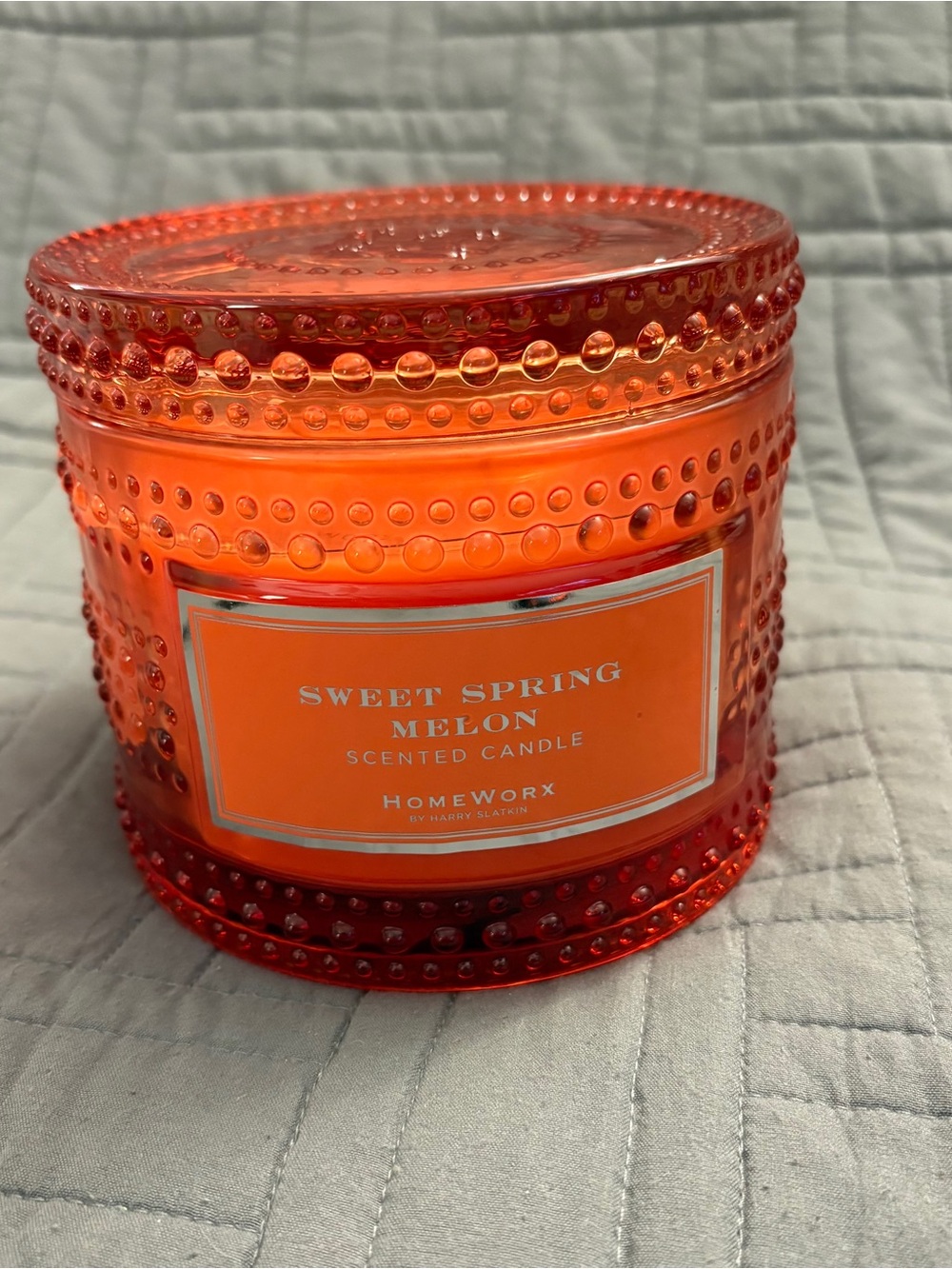 HomeWorx by Harry Slatkin Sweet Spring Melon 4 Wick 18 Oz Candle New